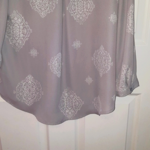 (M) Maurices Sheer Blouse Ptp20"×L26" - Picture 12 of 13